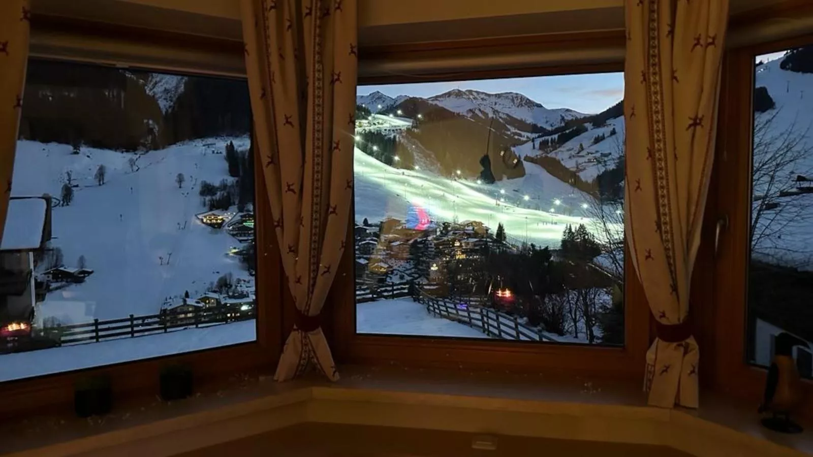 Traumlage Ski in - Ski out-Uitzicht winter