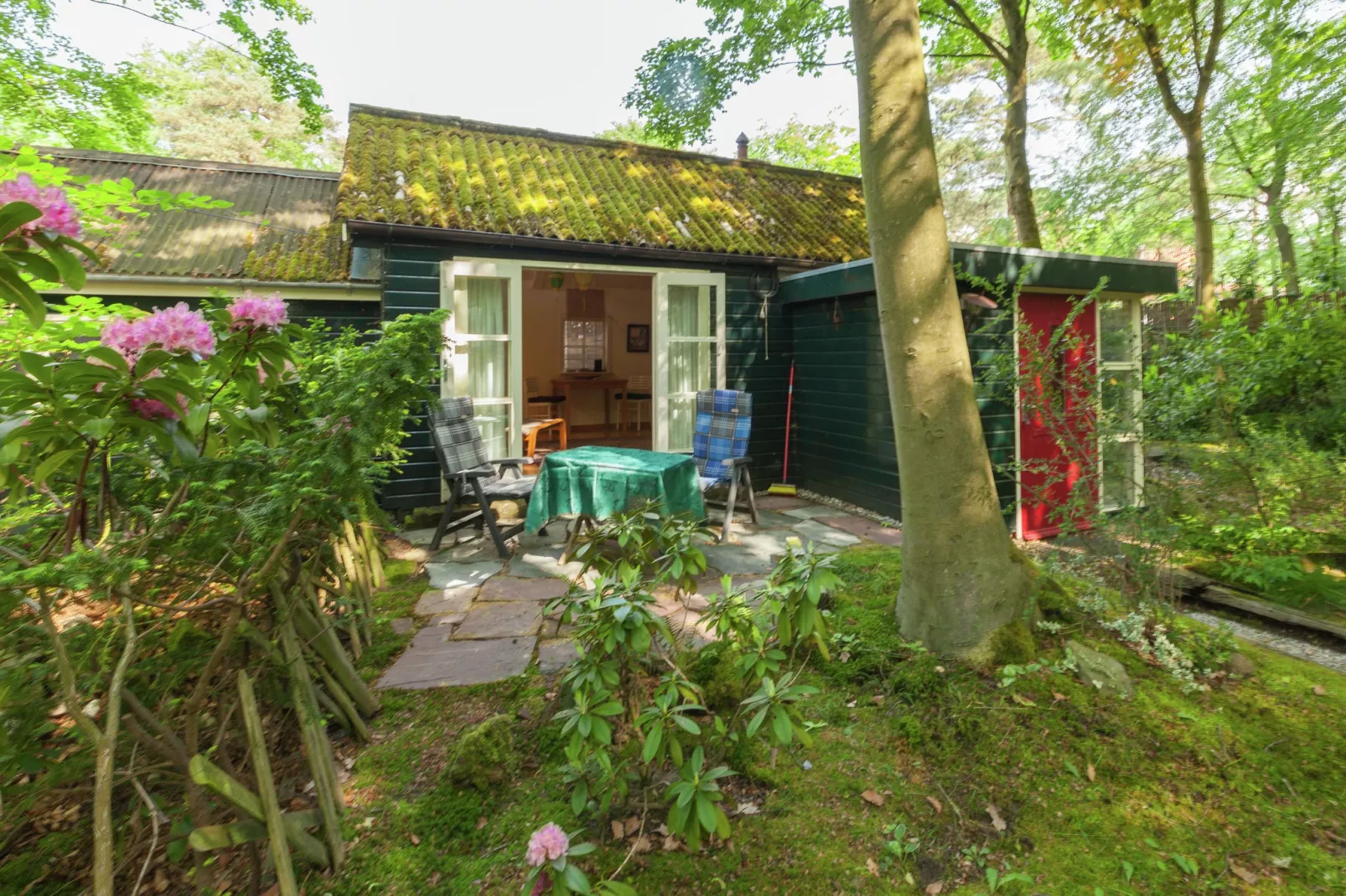 Huisje op de Hei-Buitenkant zomer