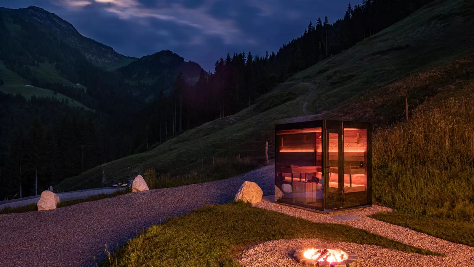Mountain Hide-Away-Uitzicht zomer