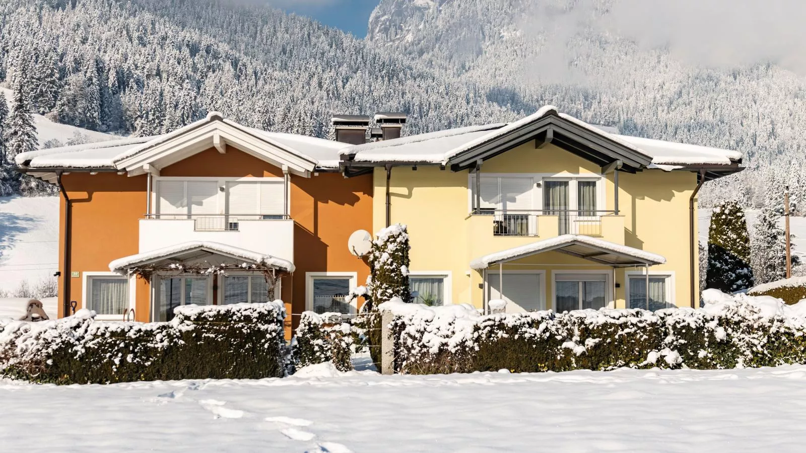 Ferienhaus Gartentraum-Exterieur winter