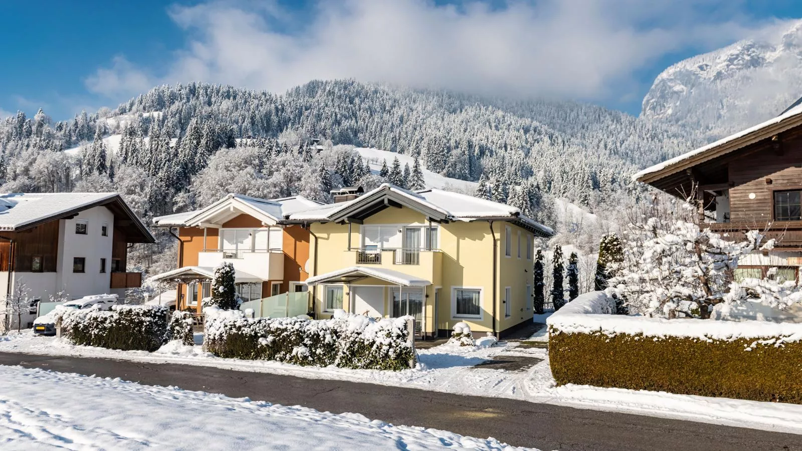 Ferienhaus Gartentraum-Exterieur winter