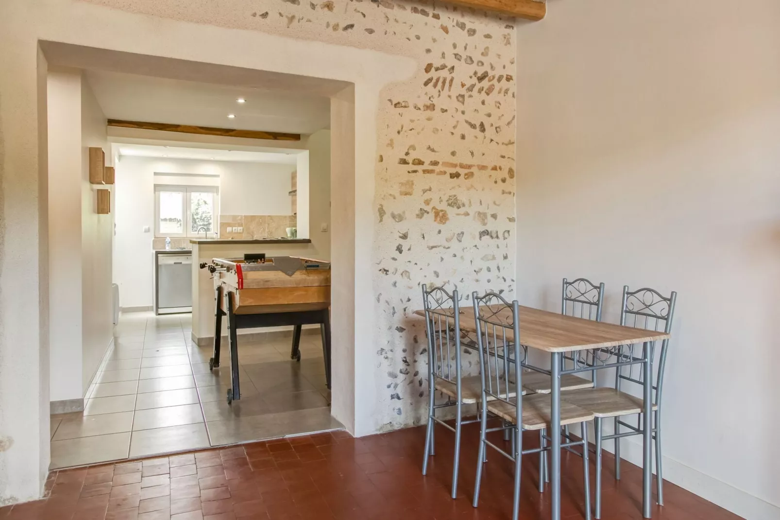 Gezellig vakantiehuis met tuin-Eetkamer
