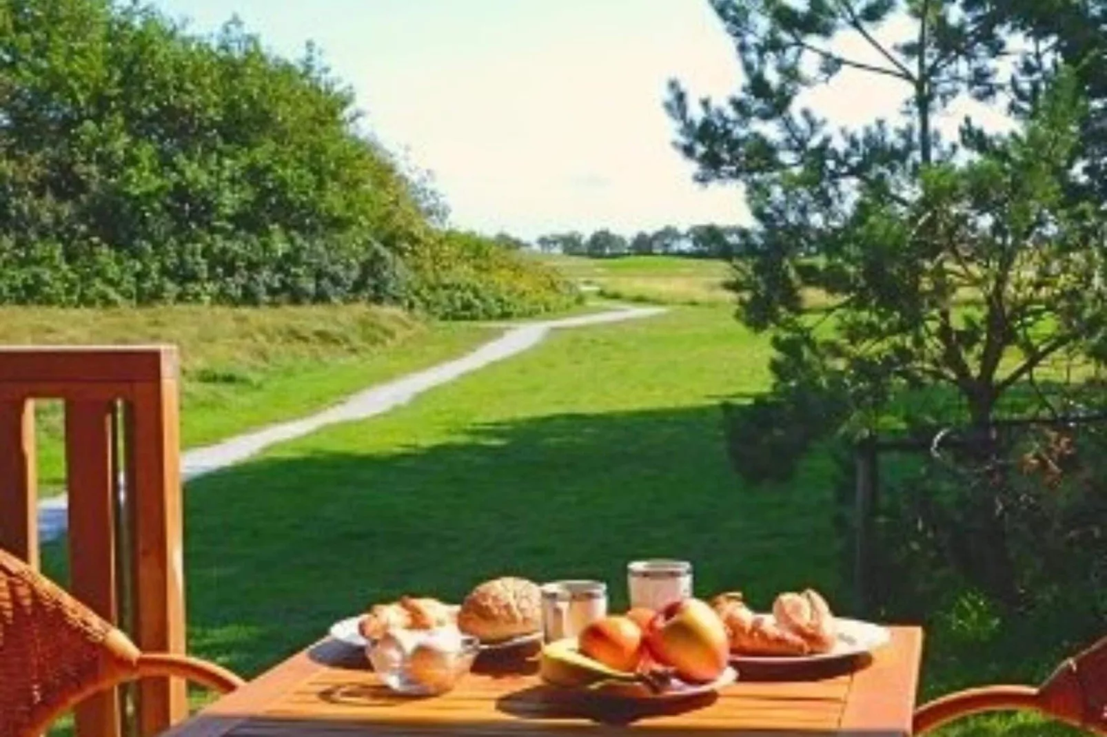 Luxe safaritent op Ameland-Uitzicht zomer