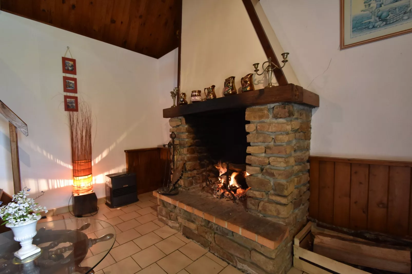 Maison de vacances Guilberville-Woonkamer