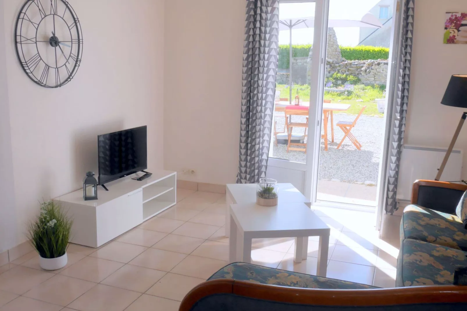 Ferienhaus in Strandnähe Guissény-Woonkamer