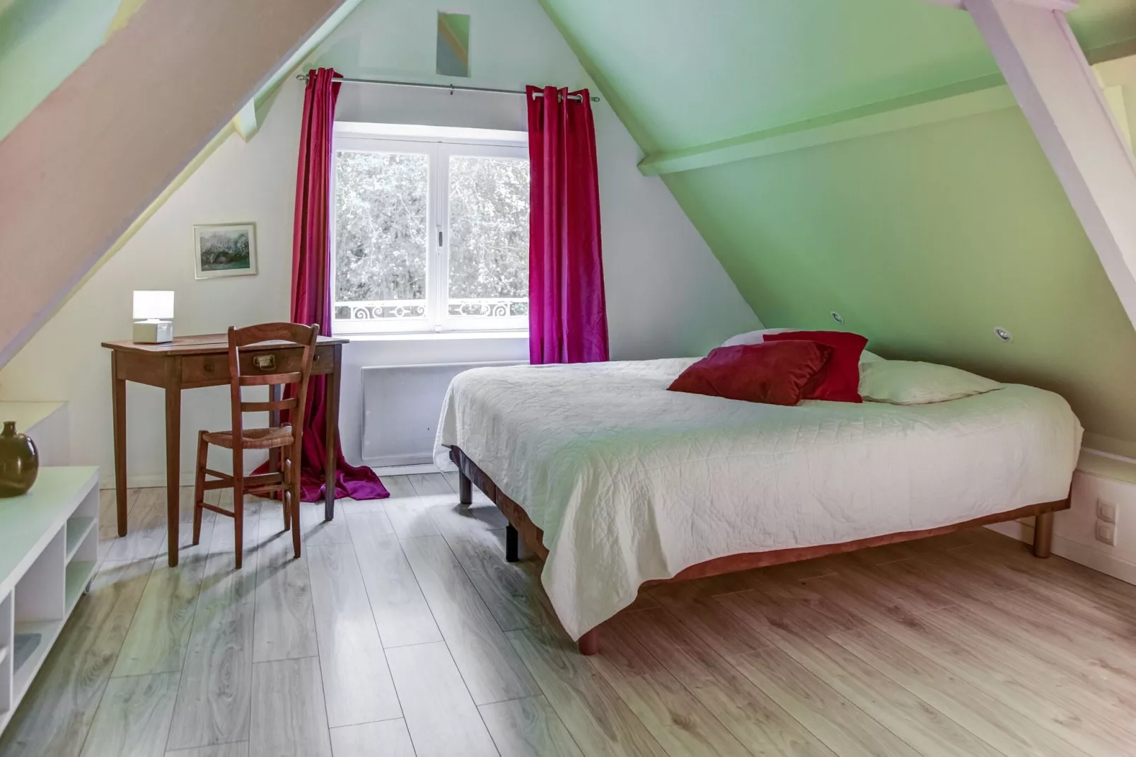 Vakantiehuis in Houtteville met tuin-Slaapkamer