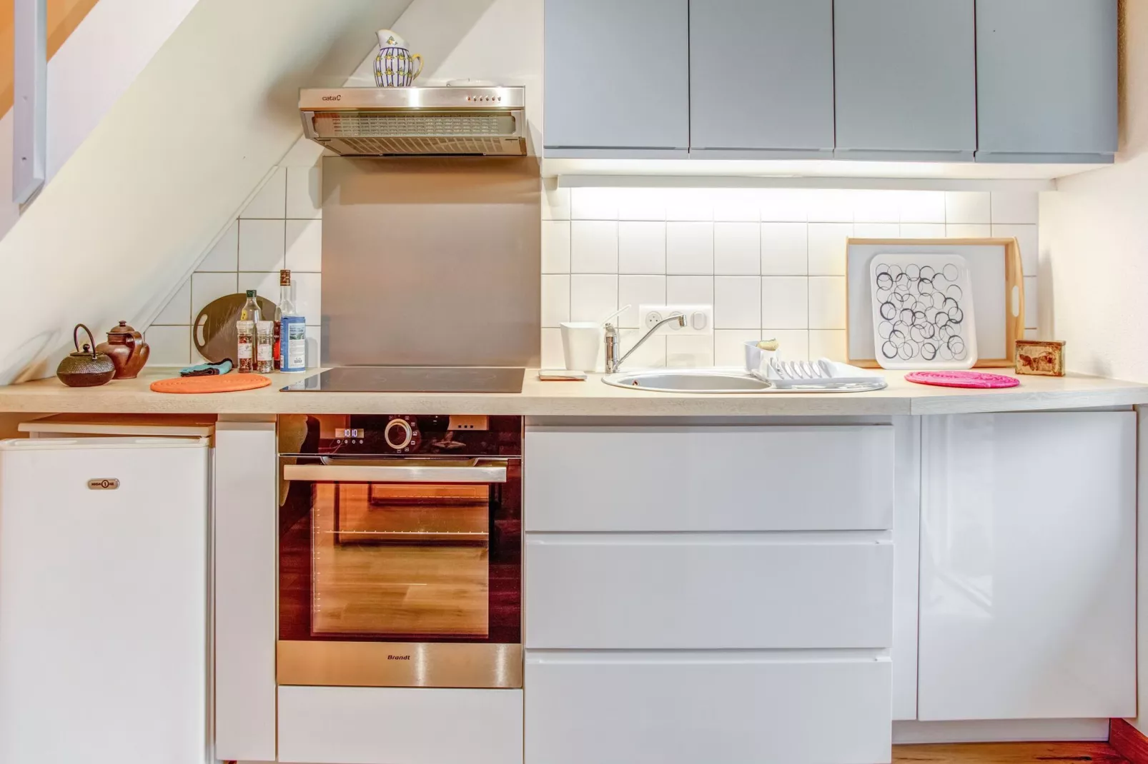 Vakantiehuis in Houtteville met tuin-Keuken