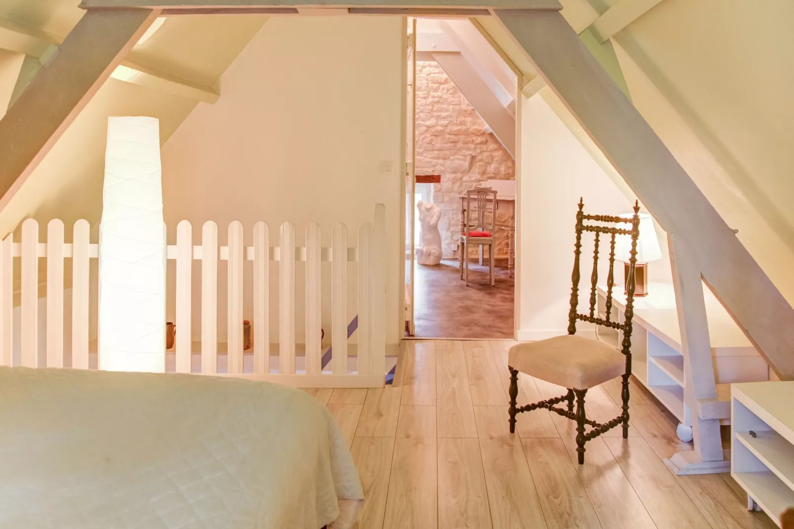 Vakantiehuis in Houtteville met tuin-Slaapkamer