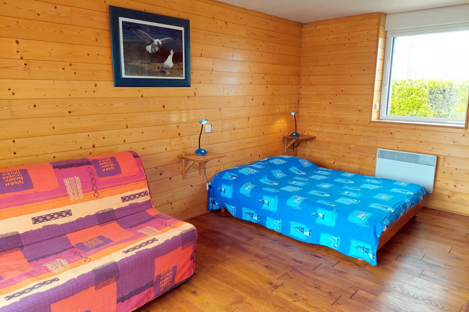 Steinhaus mit Meerblick Cléder-Slaapkamer