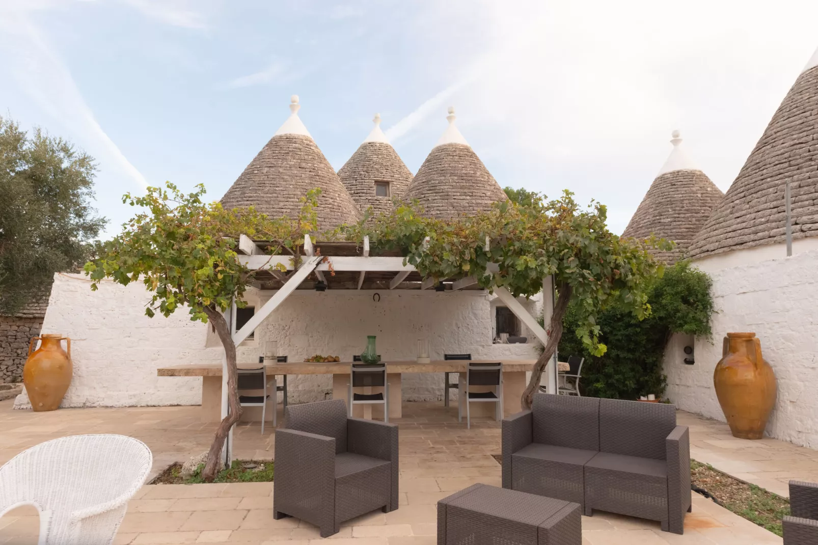 Trulli Fantese 4 Ostuni-Terrasbalkon