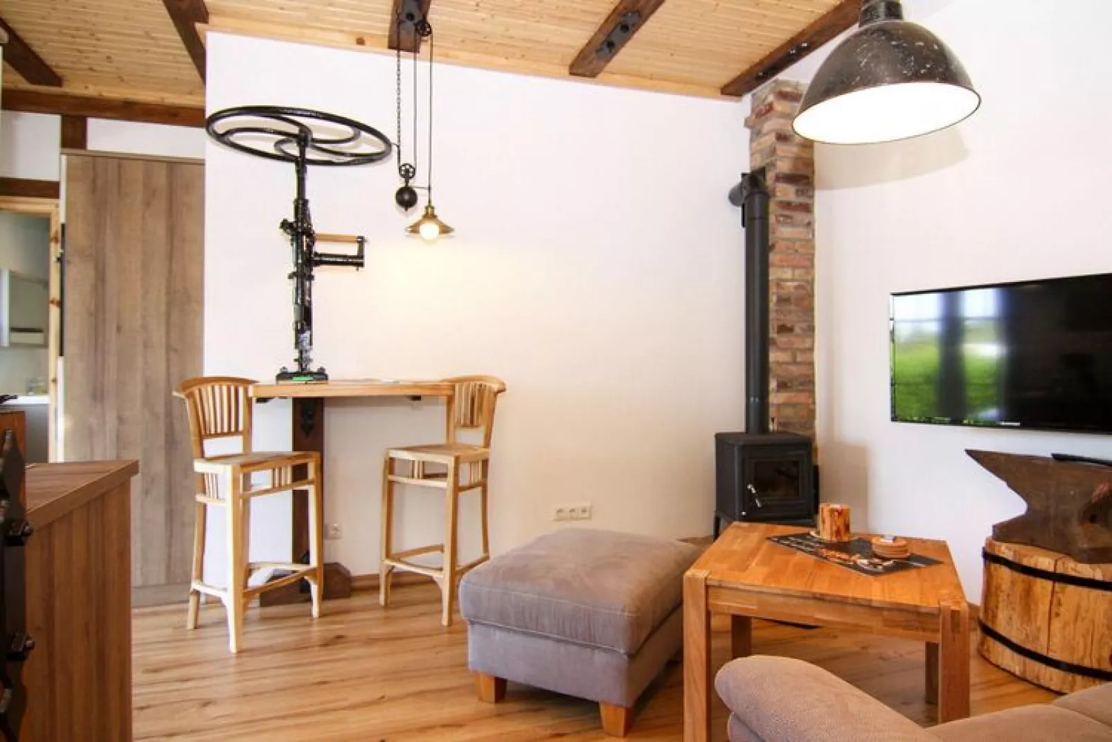 Studio 40 qm-Woonkamer