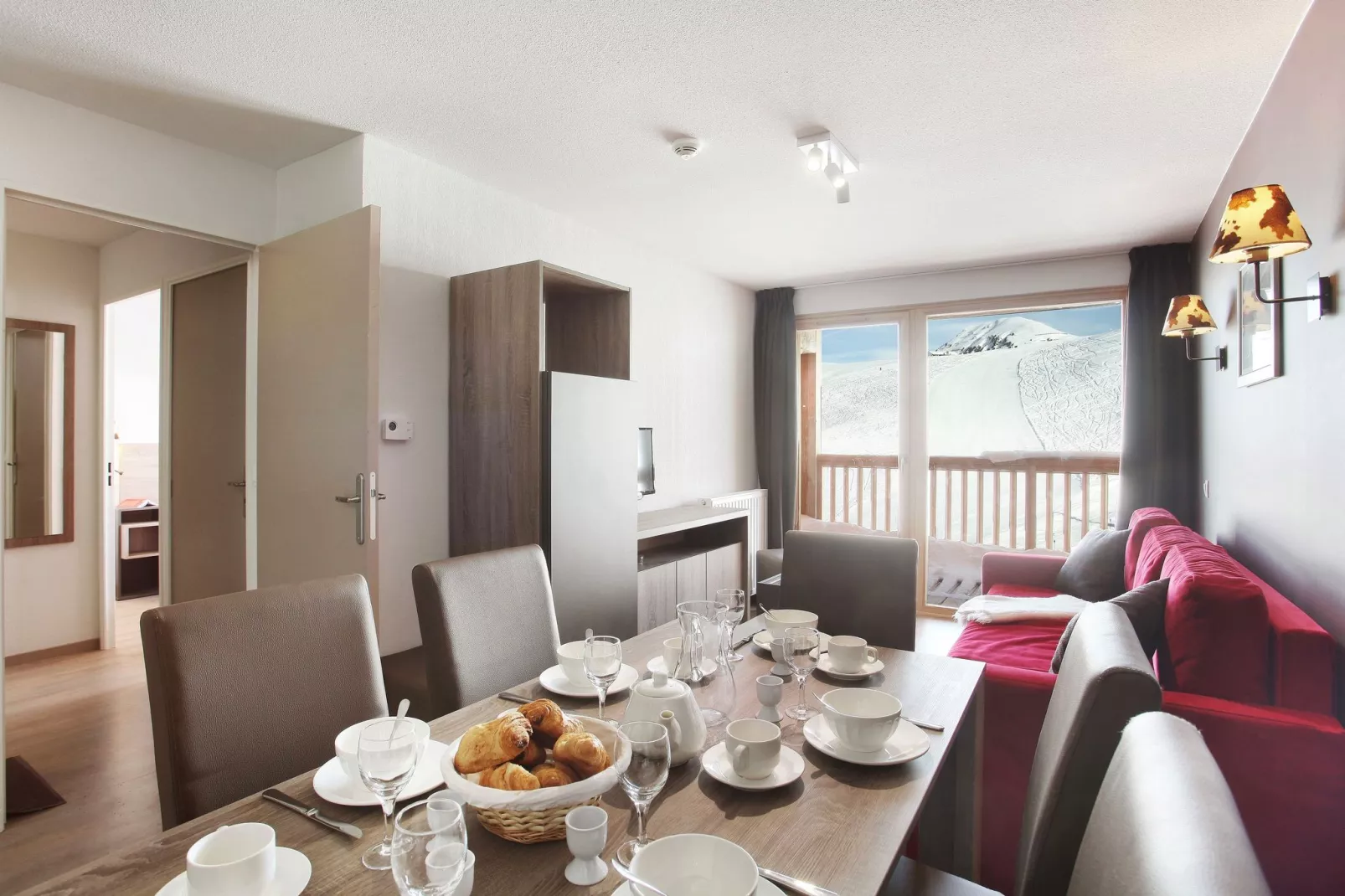 Résidence Prestige Front de Neige 2-Woonkamer