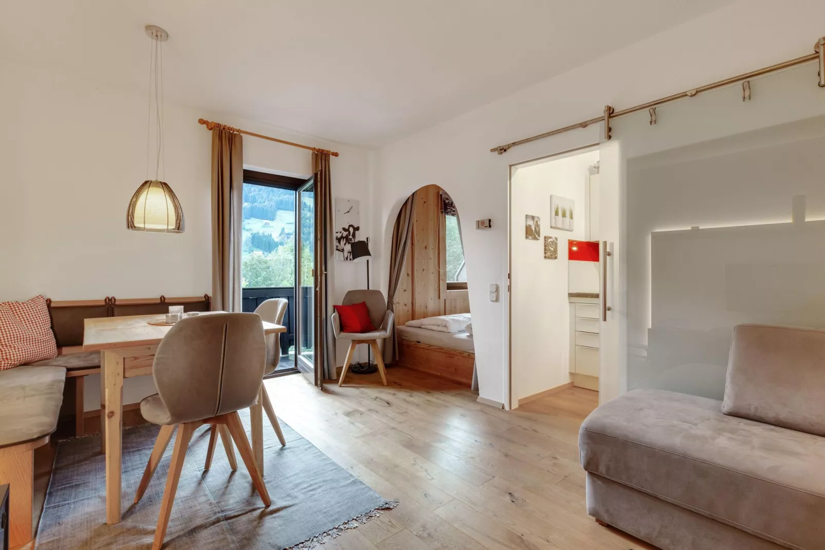 Kleines Kaiser Apartment-Woonkamer