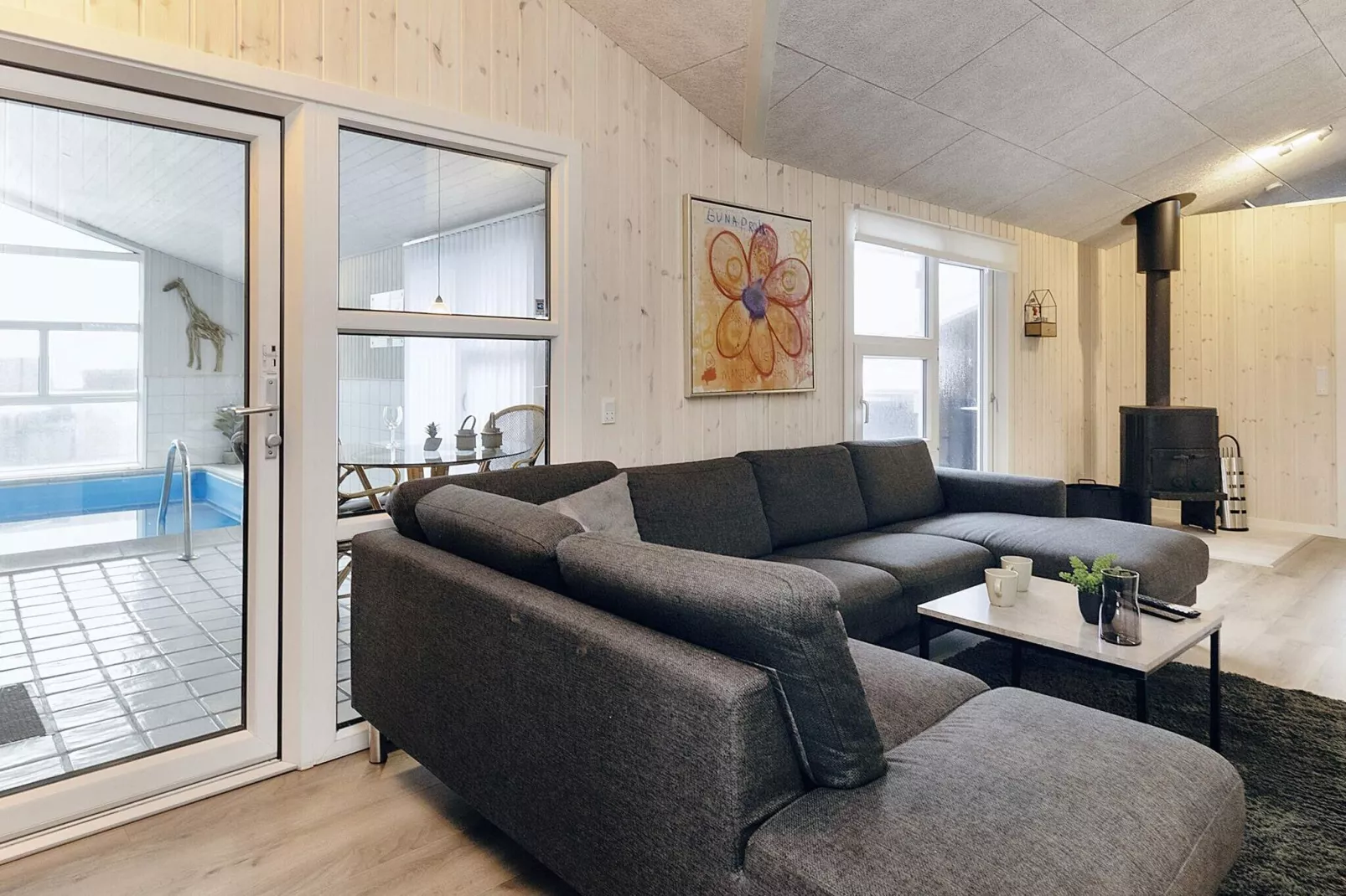 Luxe huisje met zwembad and sauna-By Traum-Binnen