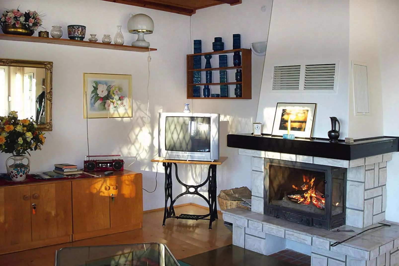 Holiday home Zawory-Woonkamer