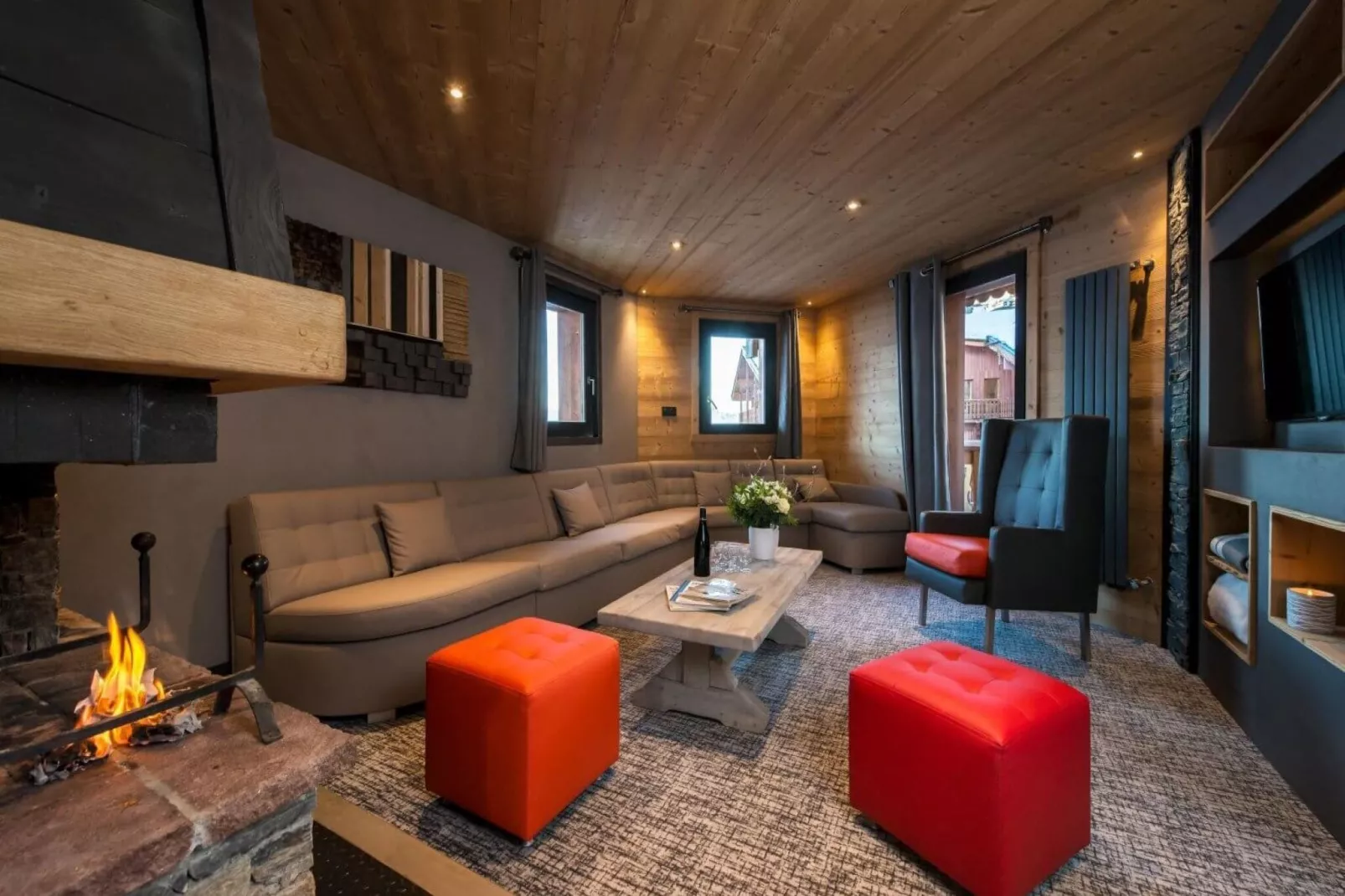 Chalet Altitude Val Thorens 8-Woonkamer
