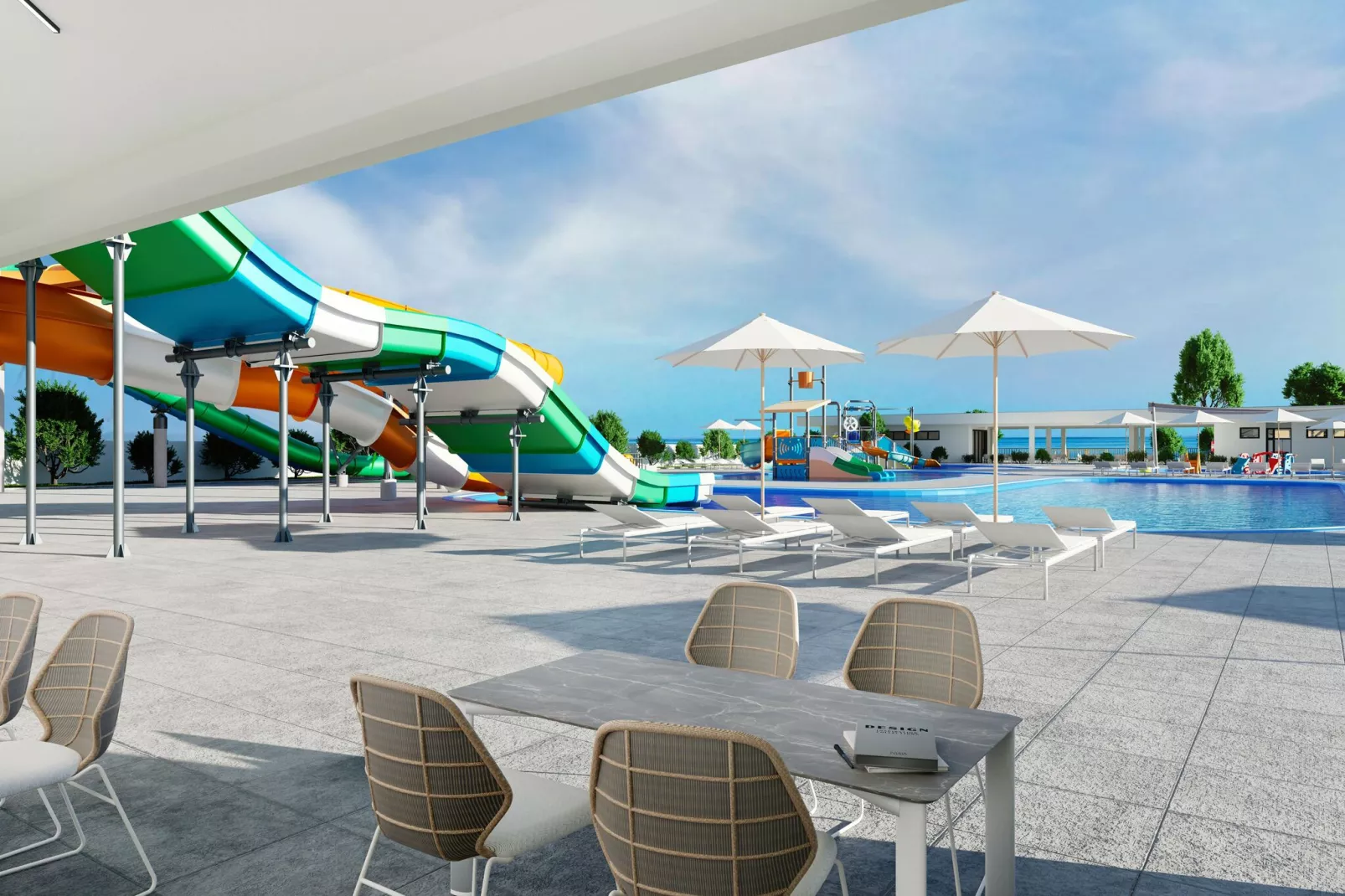 AMINESS AVALONA Camping Resort Povljana Insel Pag LUXURY Holiday Home WITH POOL-Parkfaciliteiten
