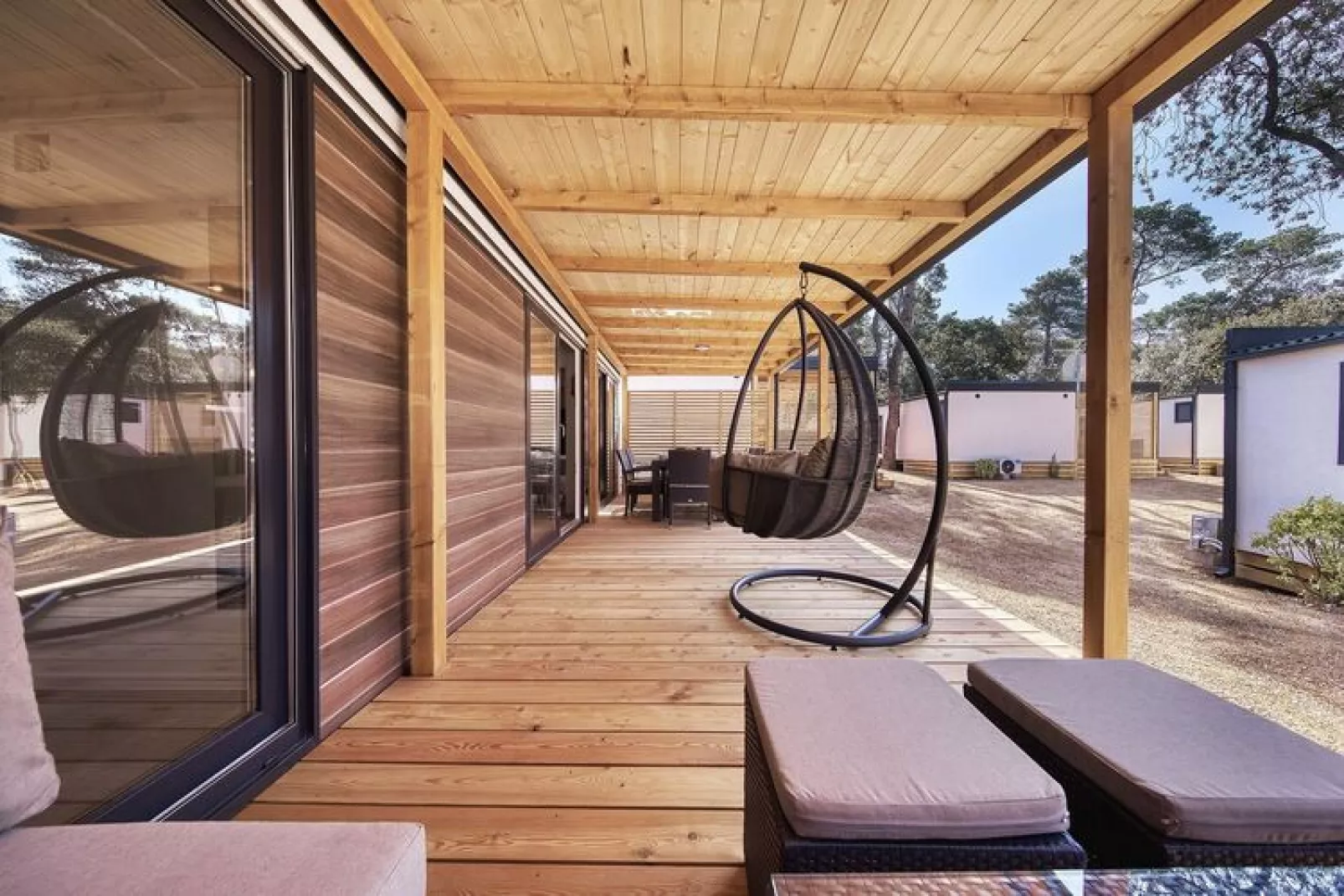 Mobile Homes in Camping Park Soline - Biograd - Type Glamping Family Deluxe-Terrasbalkon