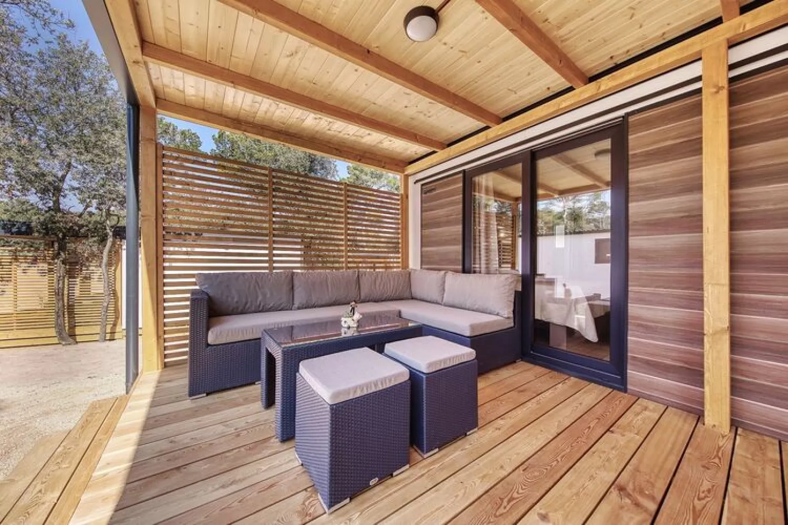 Mobile Homes in Camping Park Soline - Biograd - Type Glamping Family Deluxe-Buitenkant zomer