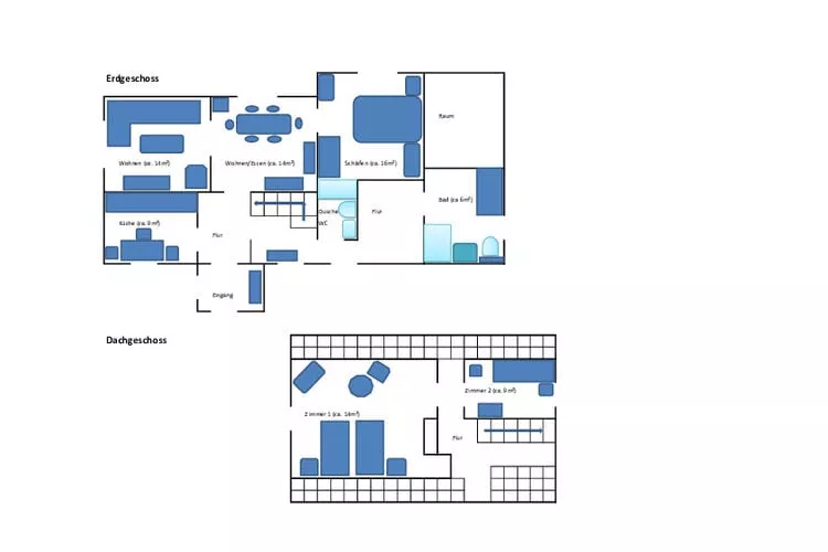Ferienhaus Lukas in Lintig-Plattegrond