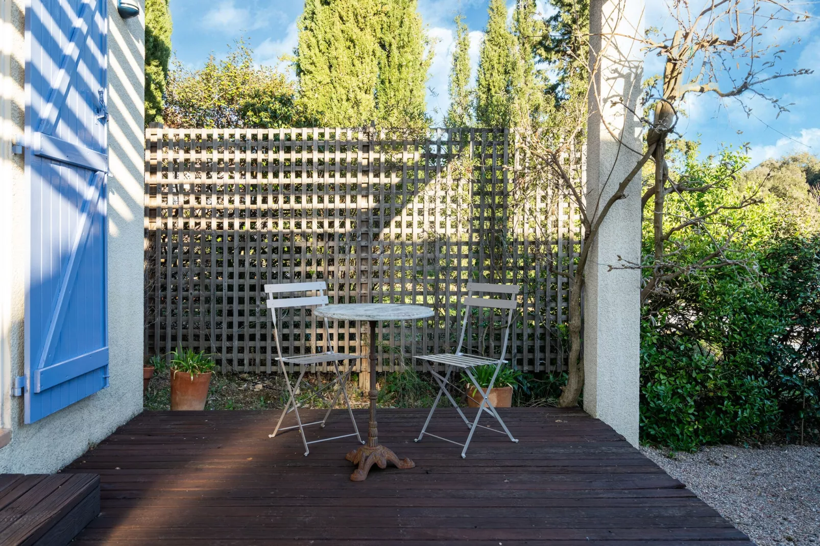 La Chouette de Minerve-Terrasbalkon