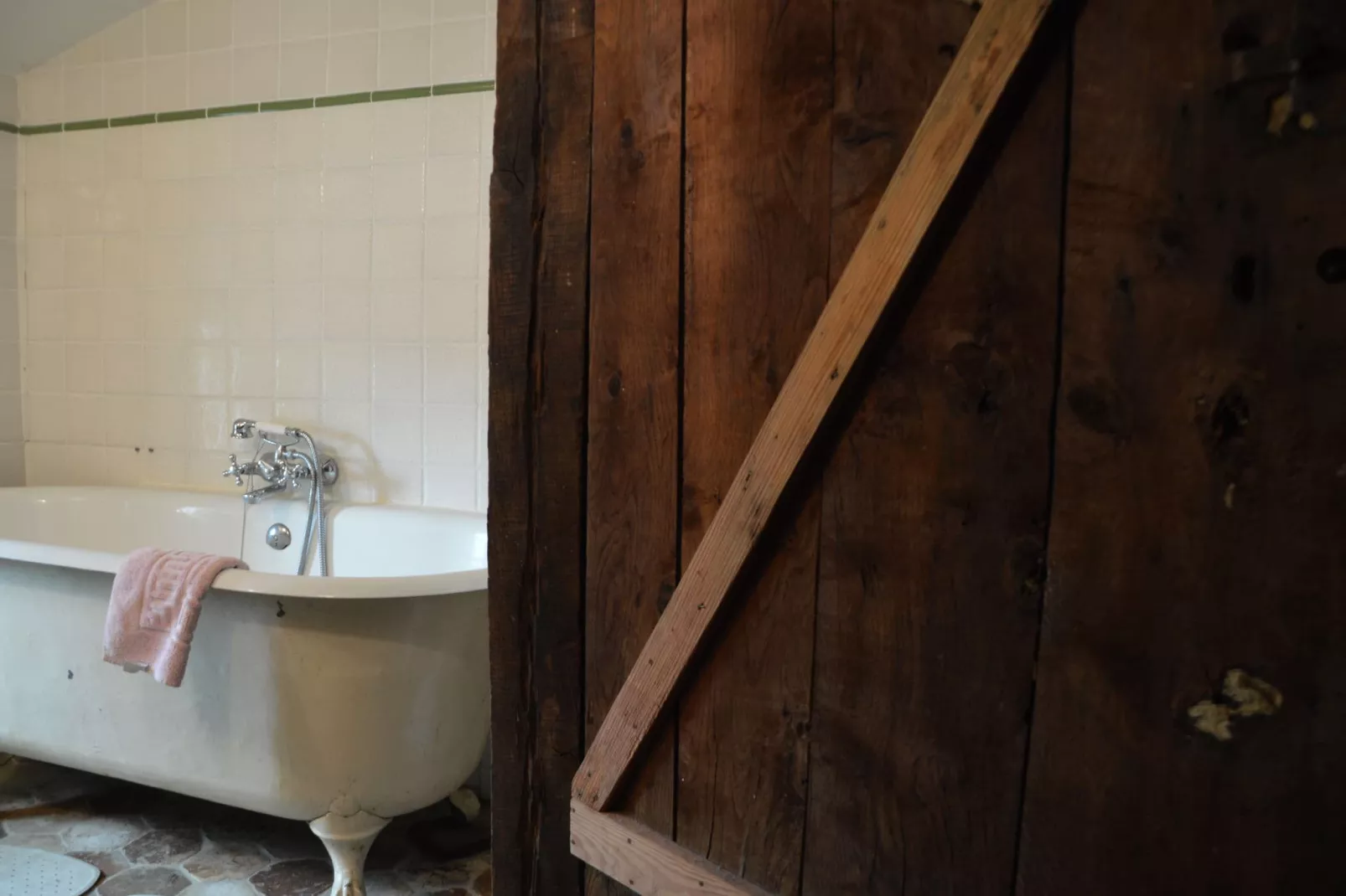 Manoir avec piscine privée-Badkamer