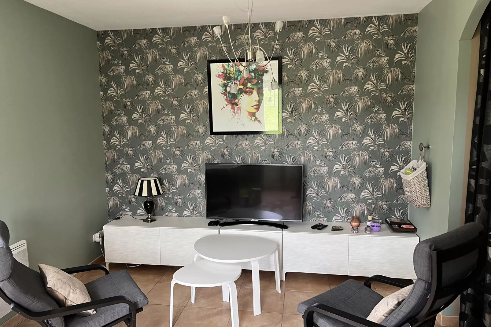 Maison mitoyenne avec piscine-Woonkamer
