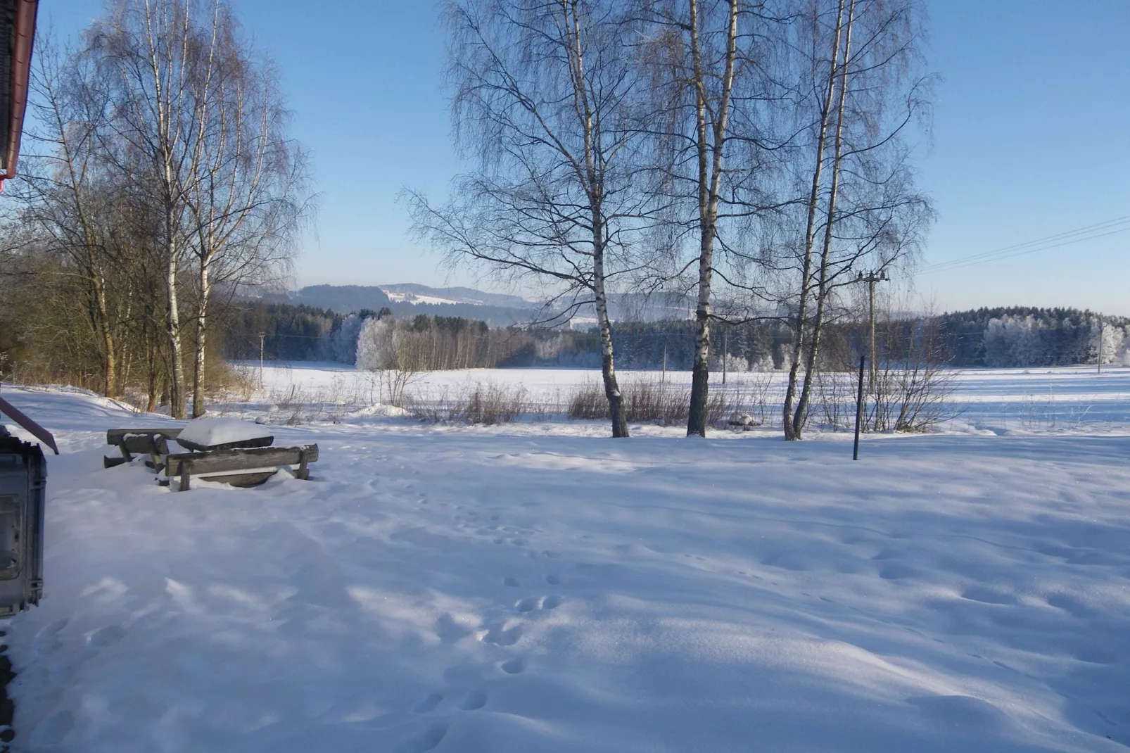 Lipno-Uitzicht winter
