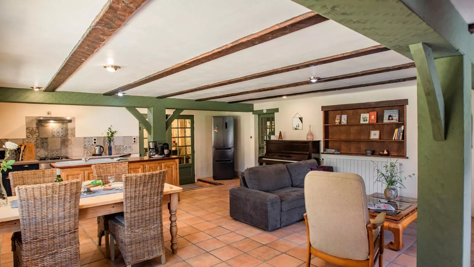 Gite Cottage-Woonkamer