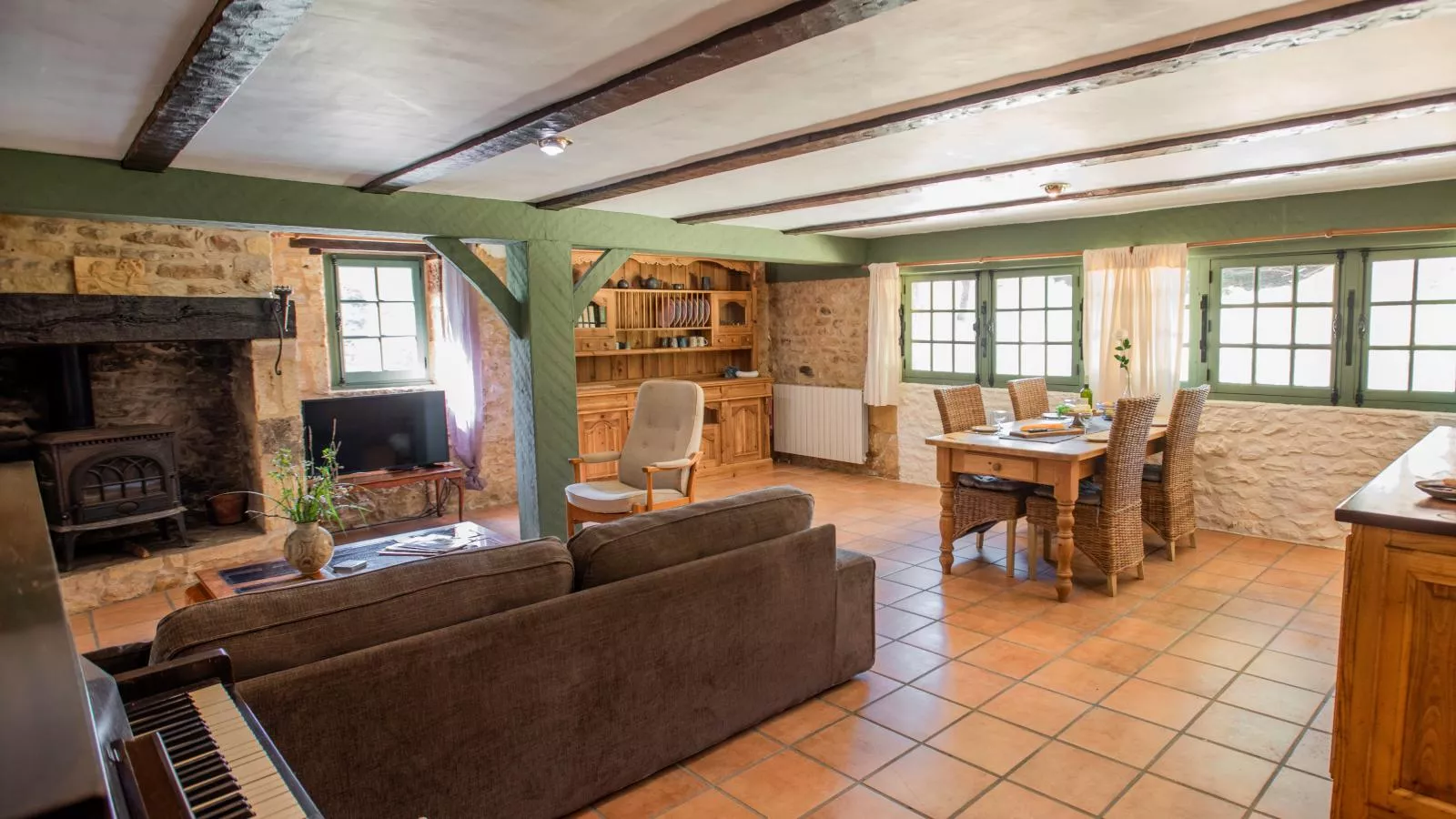 Gite Cottage-Woonkamer