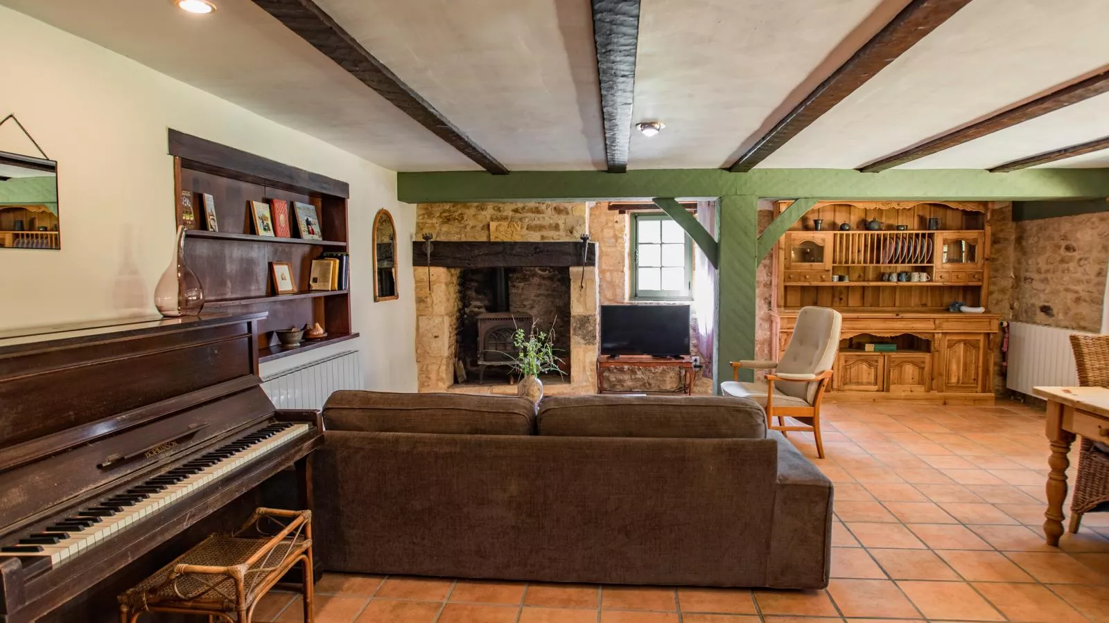 Gite Cottage-Woonkamer
