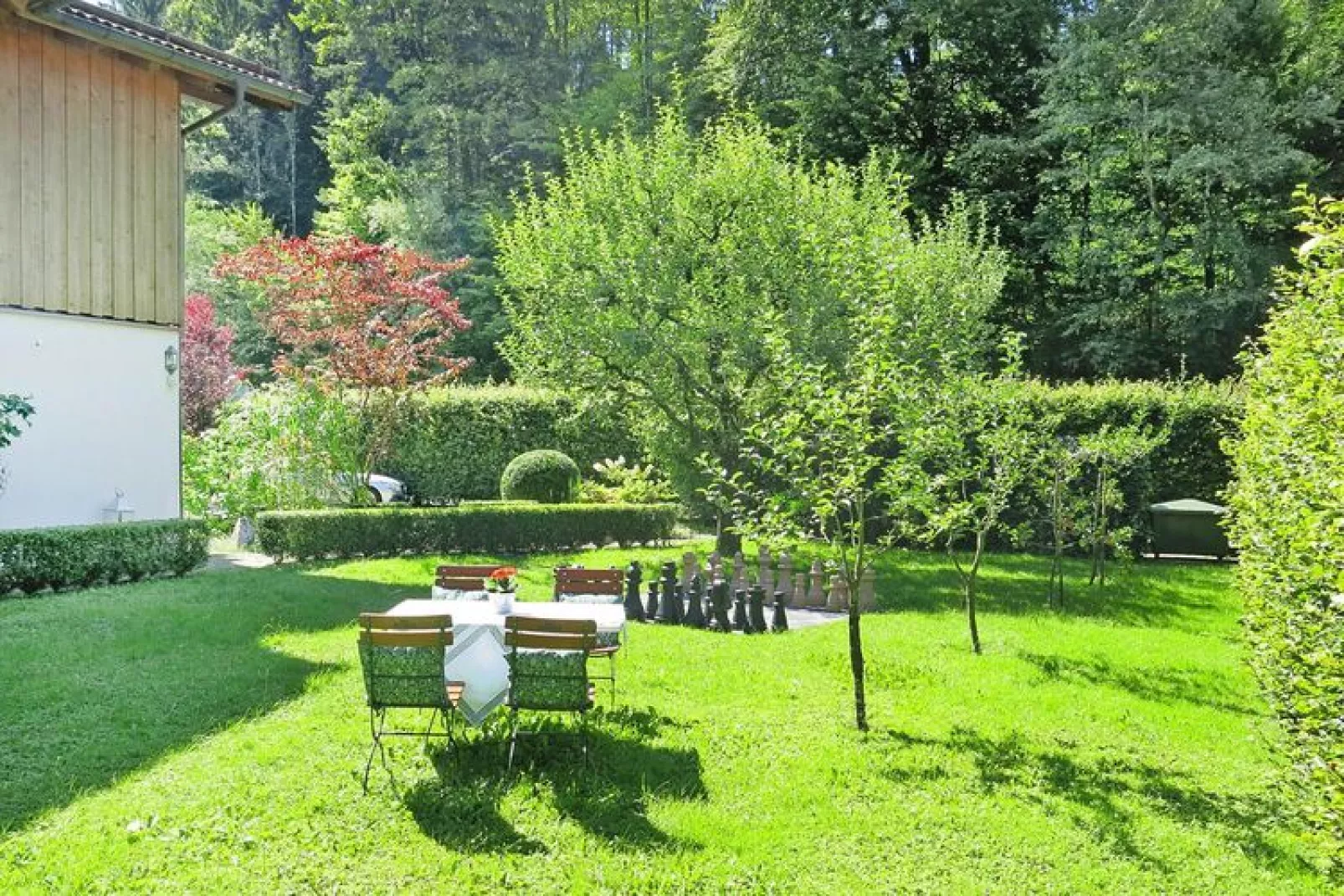 Country house Monika, Bayerisch Gmain-Studio, 48 qm (OG)-Tuinen zomer