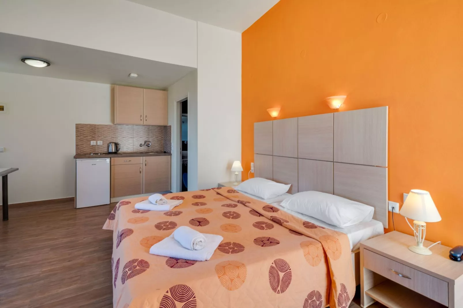 Heerlijke studio op Lesbos met zwembad-Slaapkamer