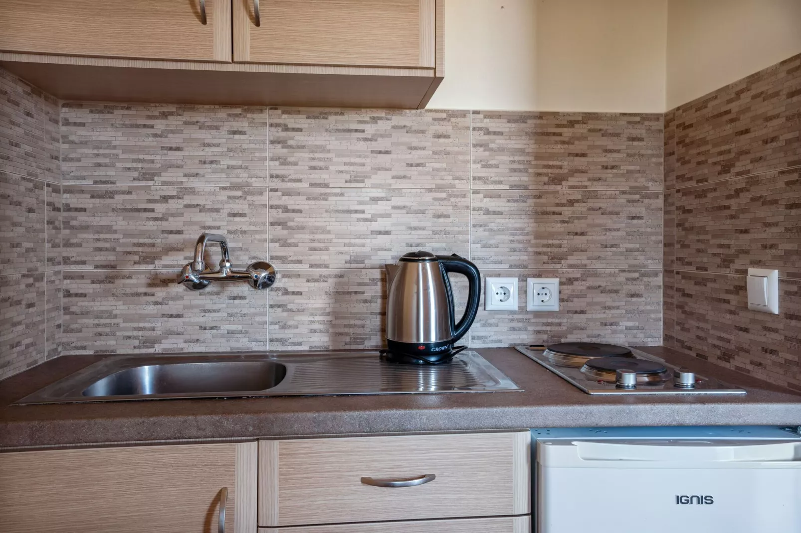 Aantrekkelijke studio op Lesbos met een balkon-Keuken