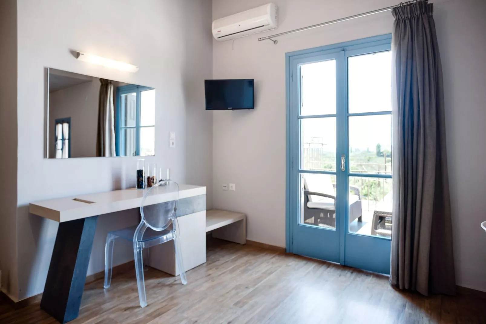 Charmante studio op Lesbos met een balkon-Hal-ontvangst