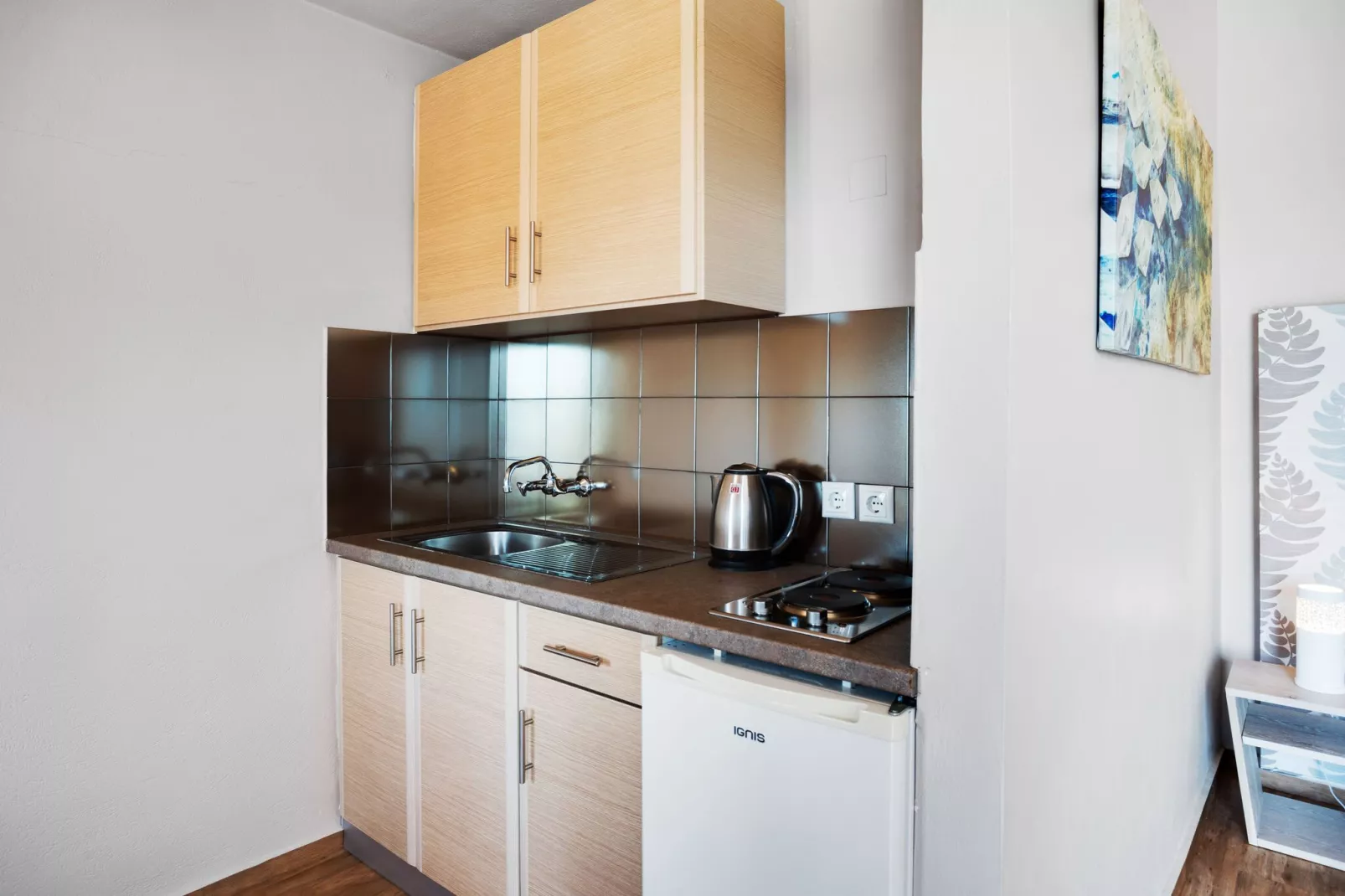 Charmante studio op Lesbos met een balkon-Keuken
