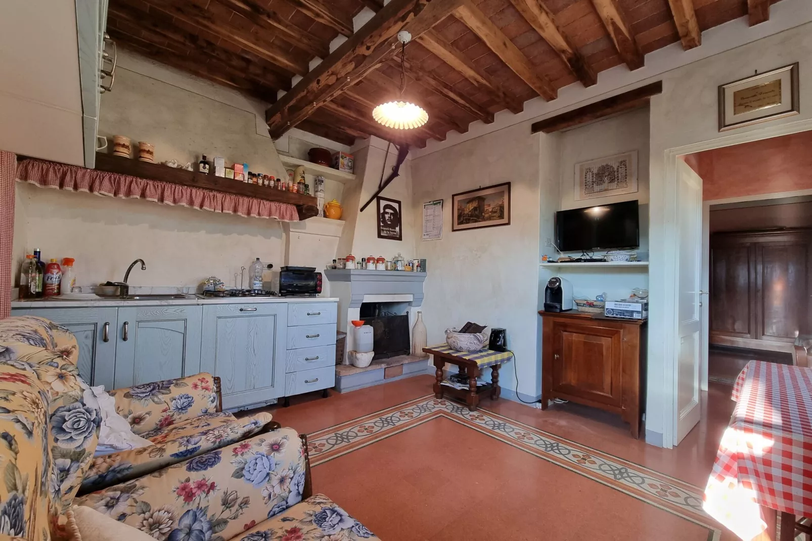 Casa Orbicciano & Nido d'amore - Woonkamer