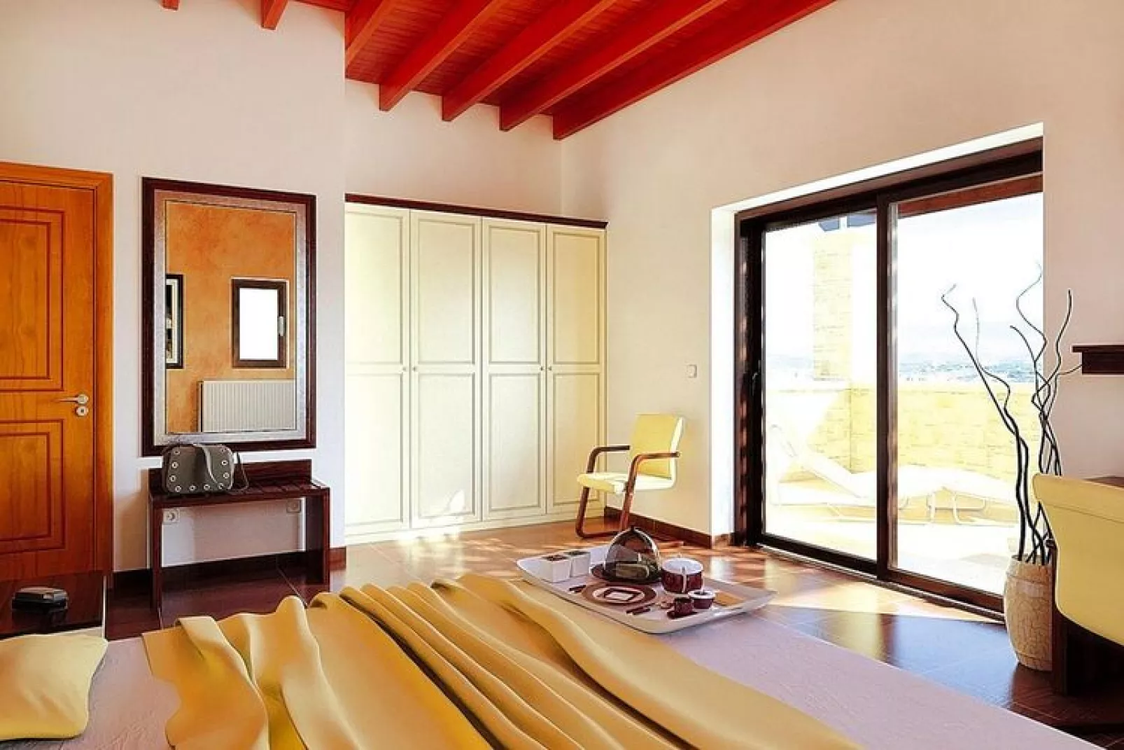 Caldera Villas Platanias - 3-bedroom villa 200 qm-Woonkamer