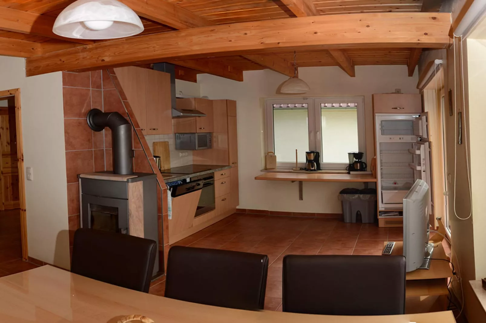 Strandnahes Ferienhaus Walter mit Meerblick-Keuken
