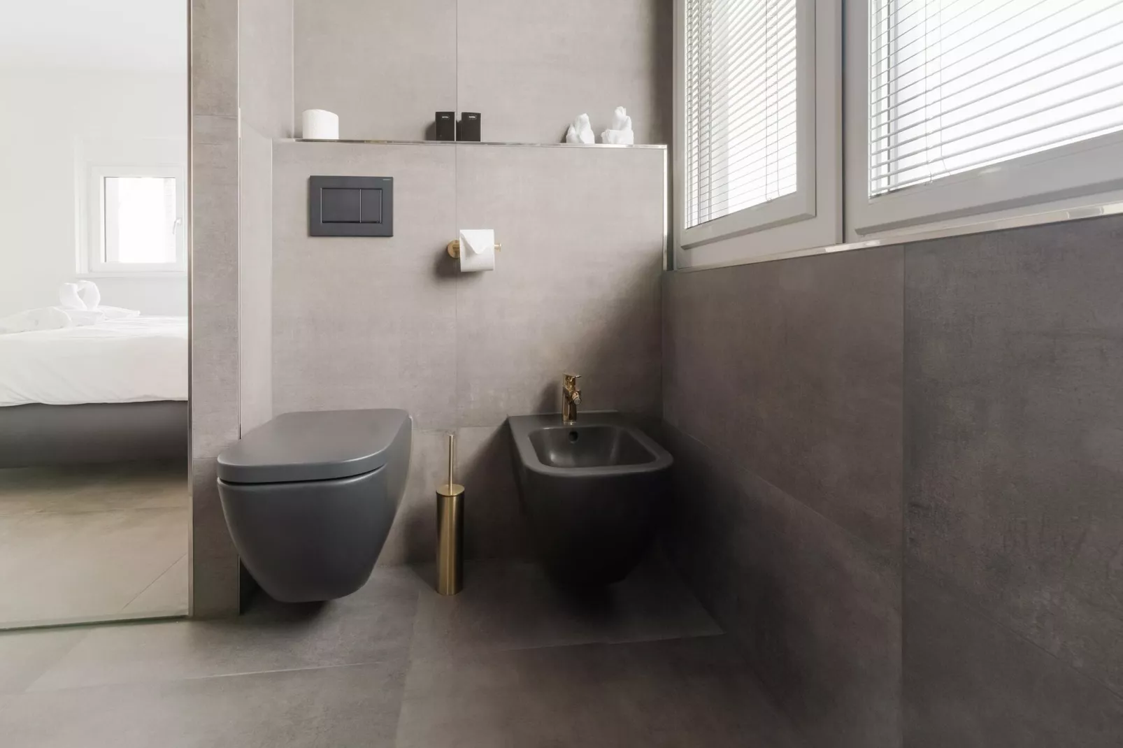 Luxe villa aan het water-Badkamer