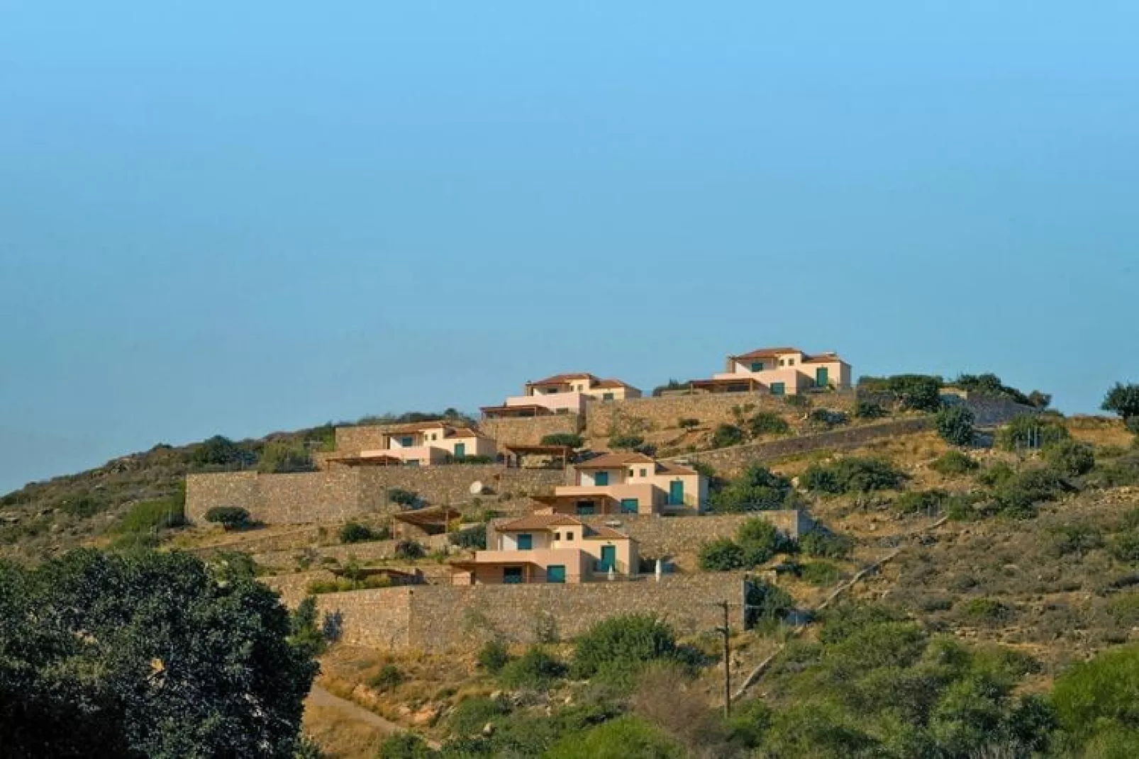 Villa in Agios Nikolaos in de buurt van watersport-Buitenkant zomer