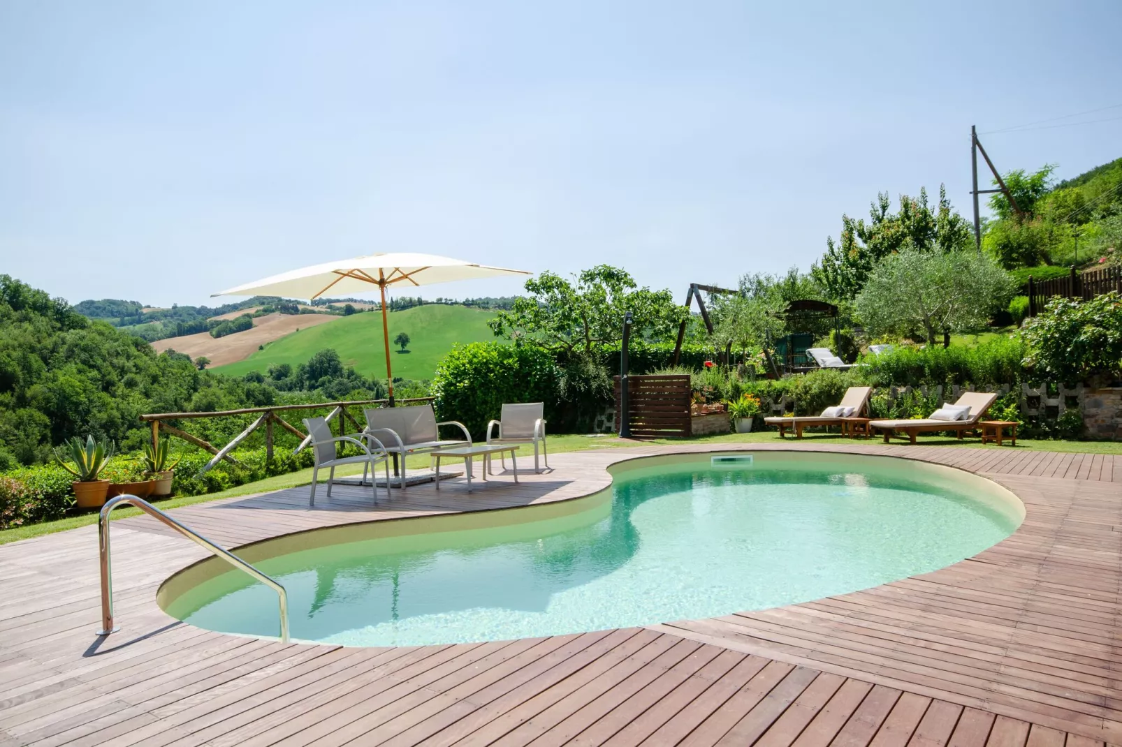 Villa Angolo Fiorito-Zwembad