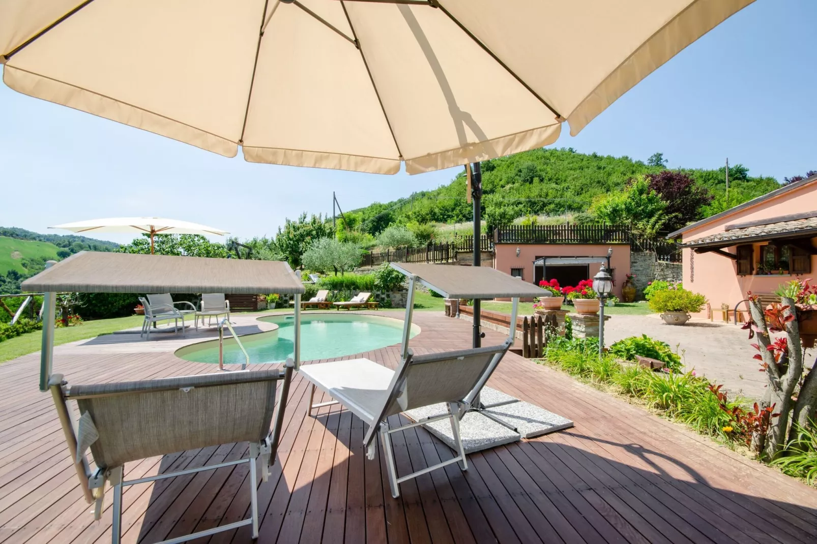 Villa Angolo Fiorito-Zwembad