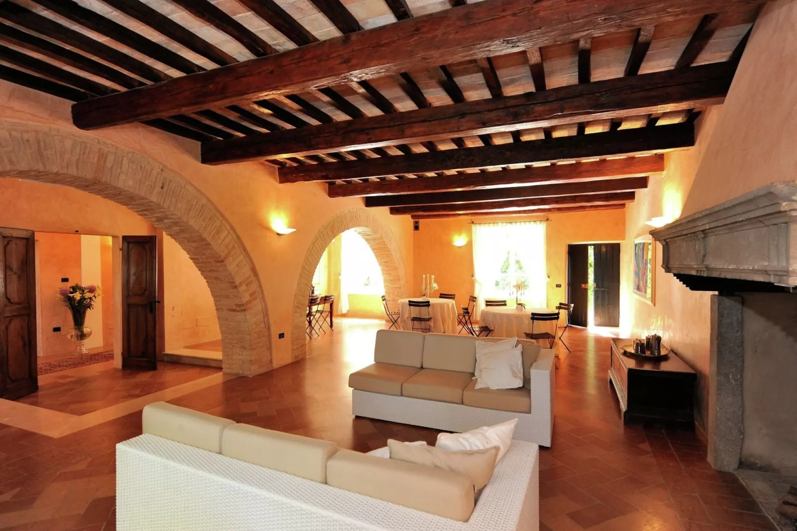Villa Metauro-Woonkamer