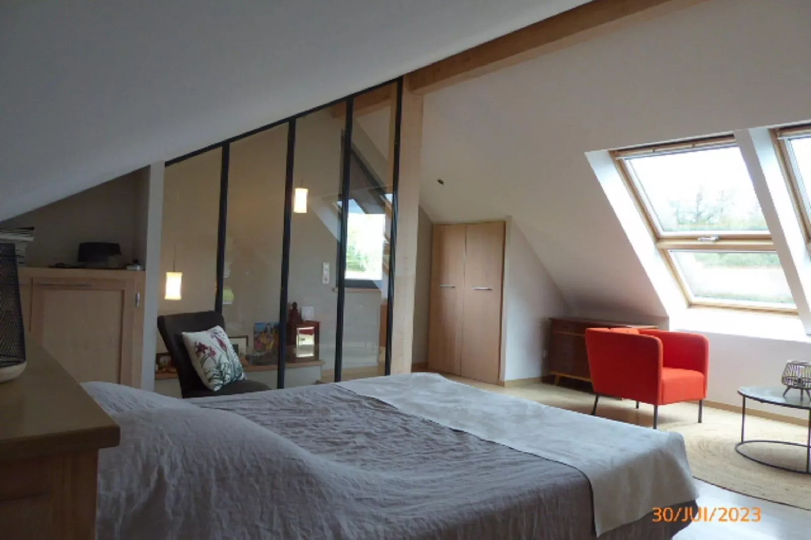 Gîte "Au bord de l'Eau "-Slaapkamer