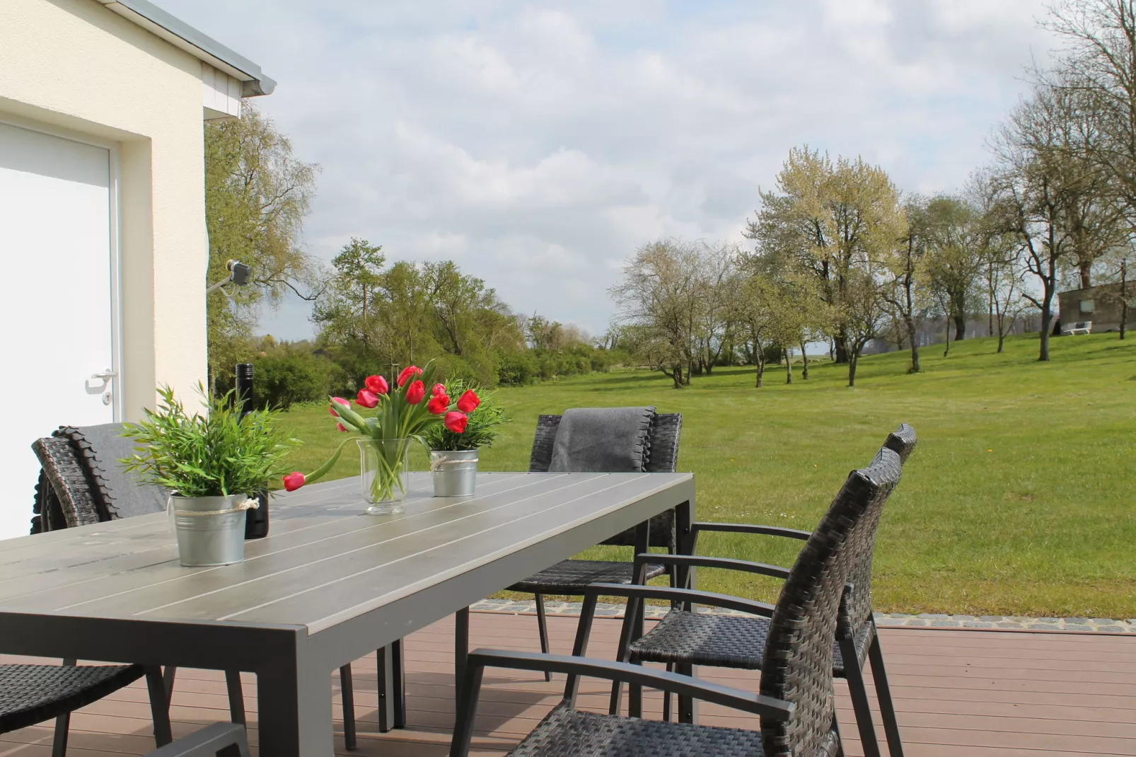 Ferienhaus Im Gutshofpark mit Sauna-Buitenkant zomer
