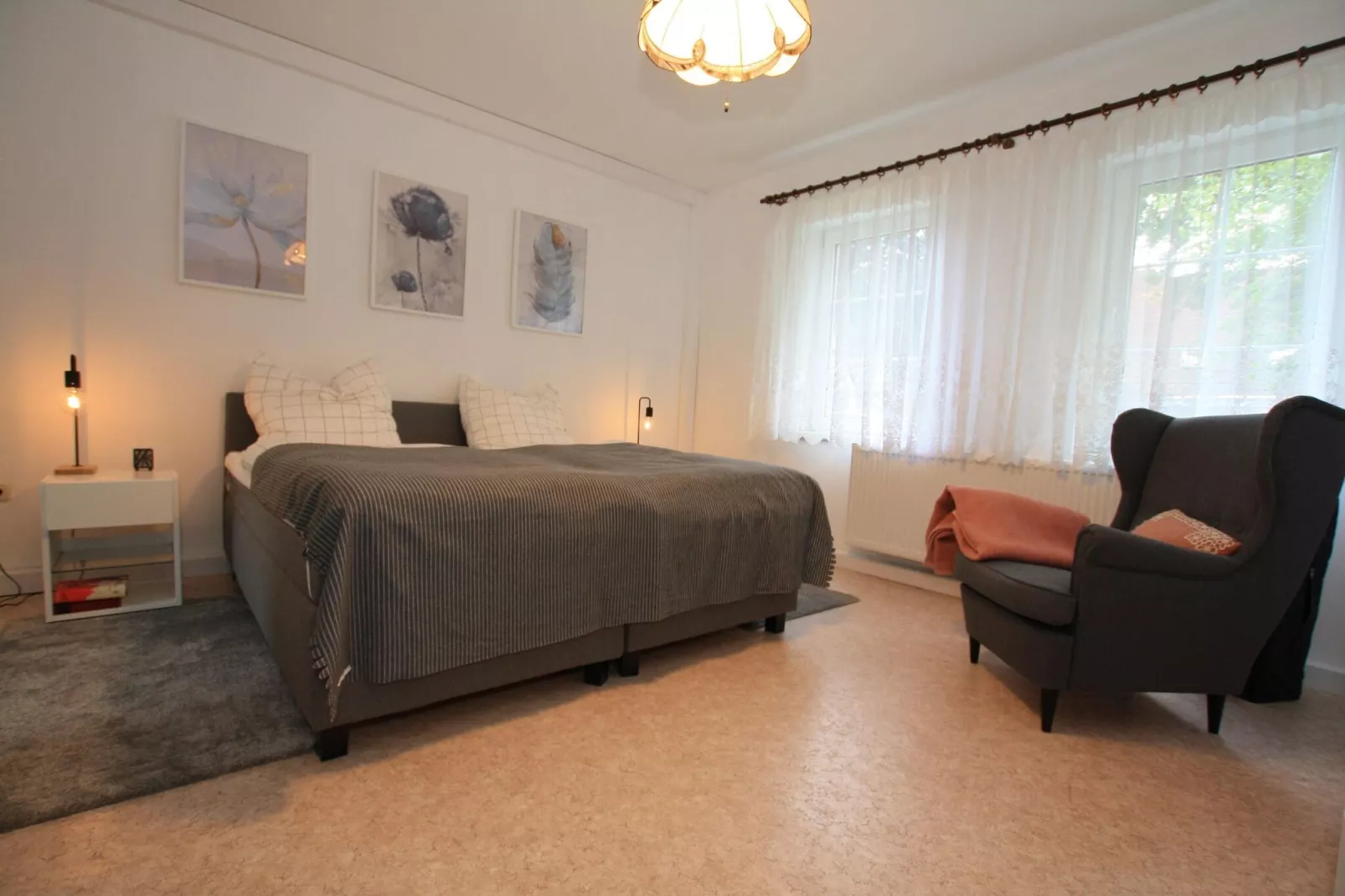 Ferienhaus am Petersdorfer See-Slaapkamer
