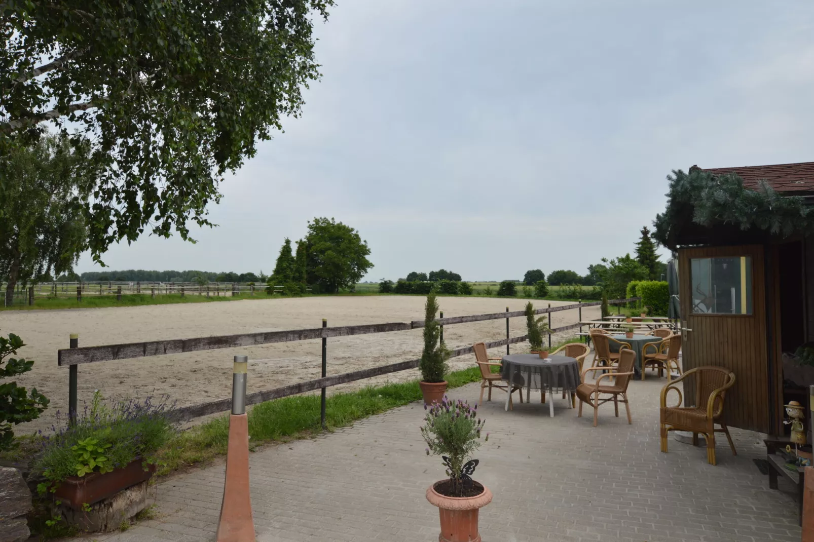 Ferienwohnung am Bauernhof-Tuinen zomer