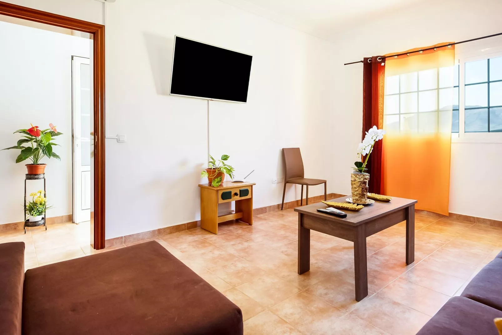 Chalet en Tuineje para 6 personas-Woonkamer