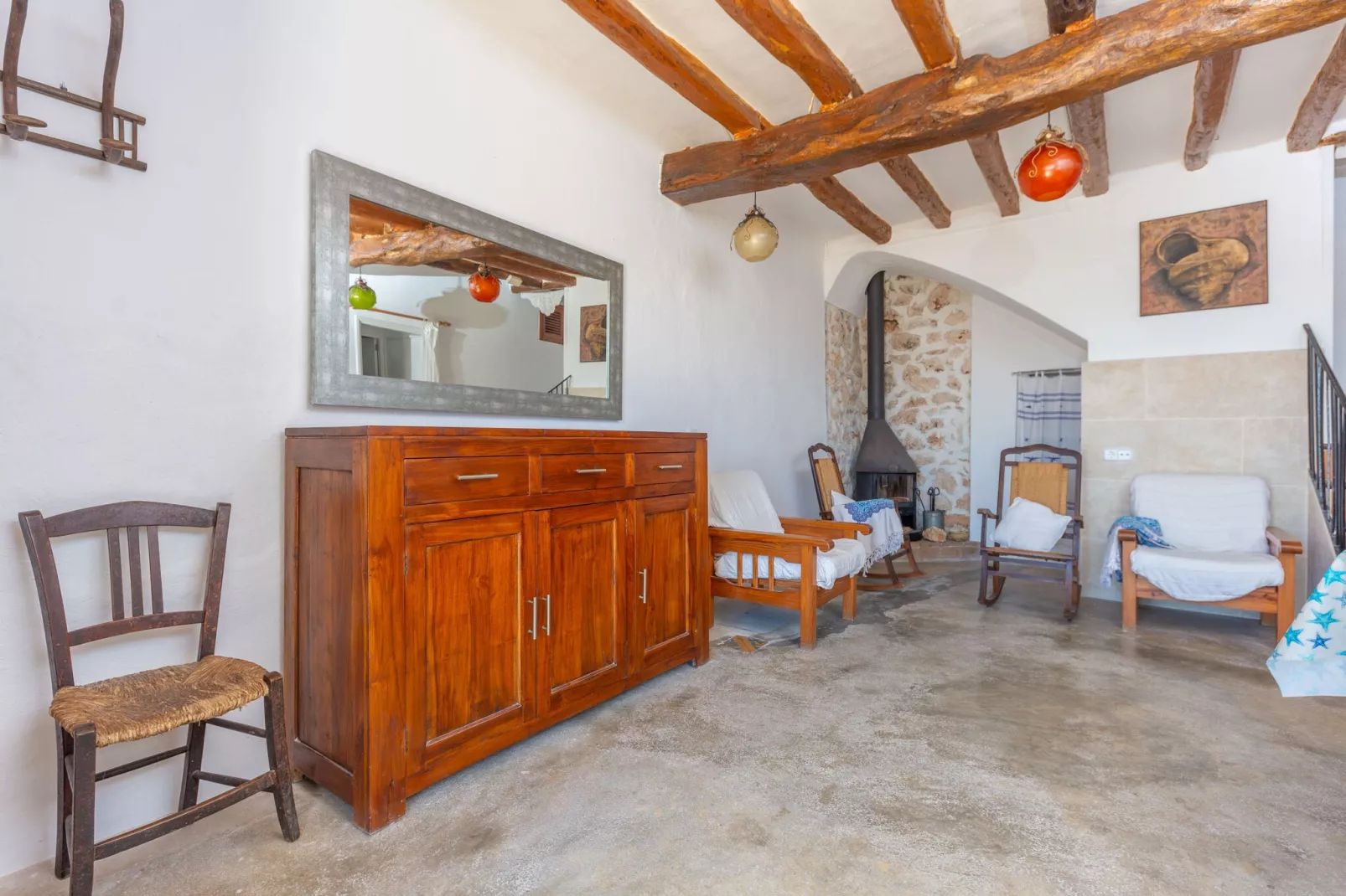 Cas Padrins (portopetro)-Woonkamer